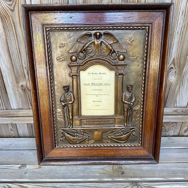 Ref: 6155 - A Superb Large WW1 Framed Memorial.
